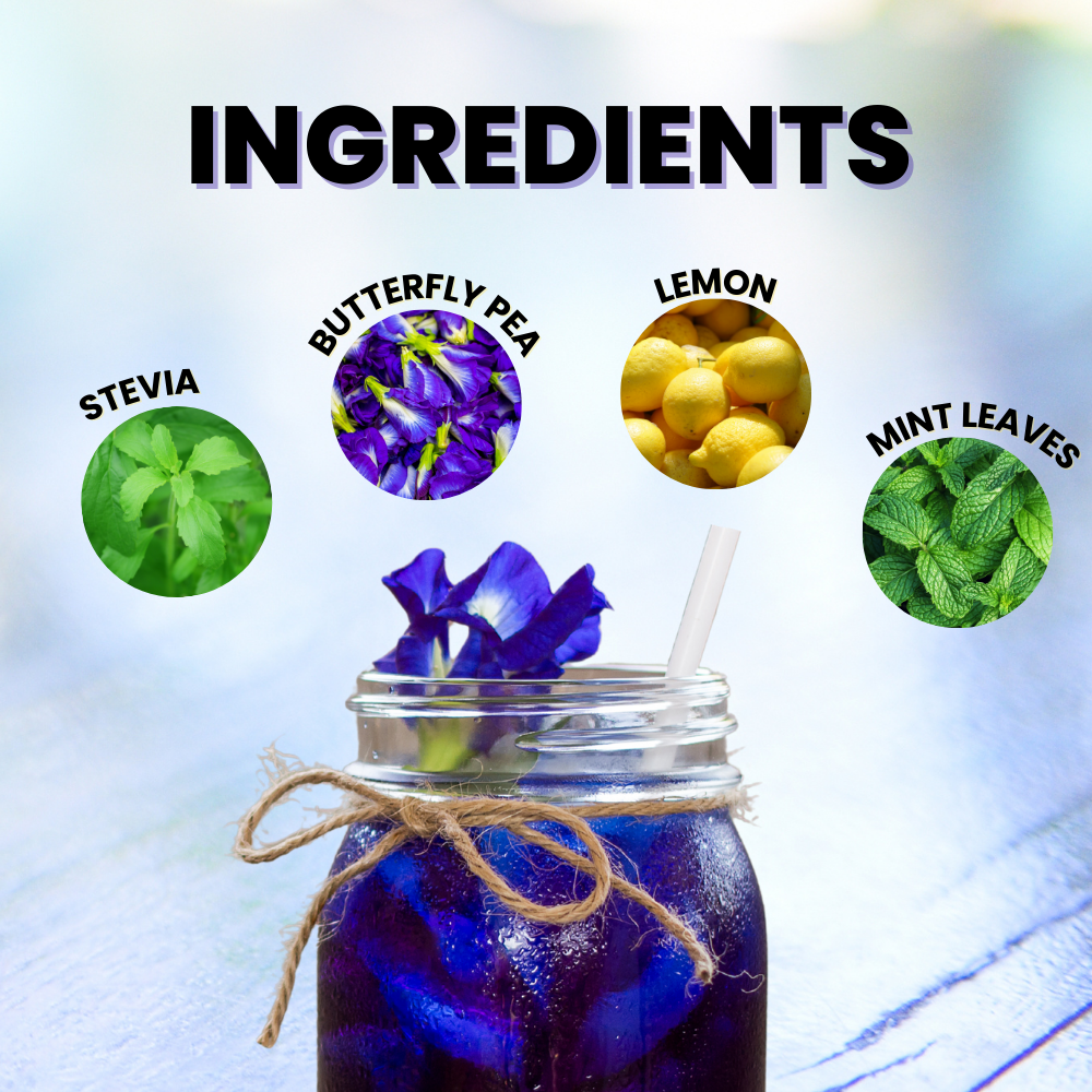Butterfly Pea Flower Iced Tea Concentrate 700ml